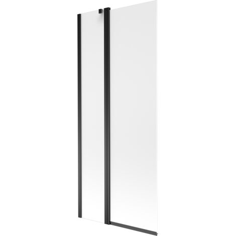 Mexen Flip pare-douche à 2 volets 80 x 150 cm, givré, noir - 894-080-101-70-30 (1/5)