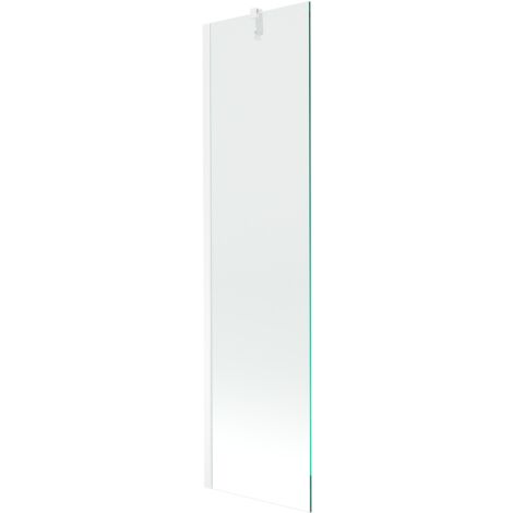 Mexen Next écran de baignoire à 1 ailette 50 x 150 cm, transparent, Blanc - 895-050-000-00-00-20