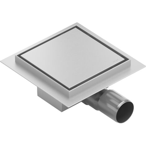Mexen Flat siphon de sol carré 15 x 15 cm, chrome - 1010015