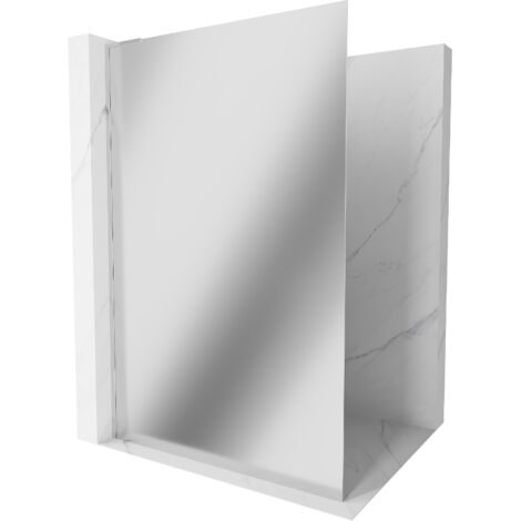 Mexen Kioto L paroi de douche Walk-in 120 x 200 cm, miroir, chrome - 800-120-103-01-50 (1/5)