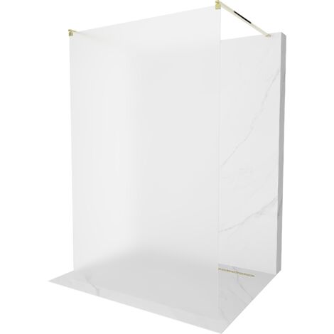 Mexen Kioto paroi de douche autoportante 100 x 200 cm, Gelée 8 mm, Or - 800-100-002-50-30 (1/5)