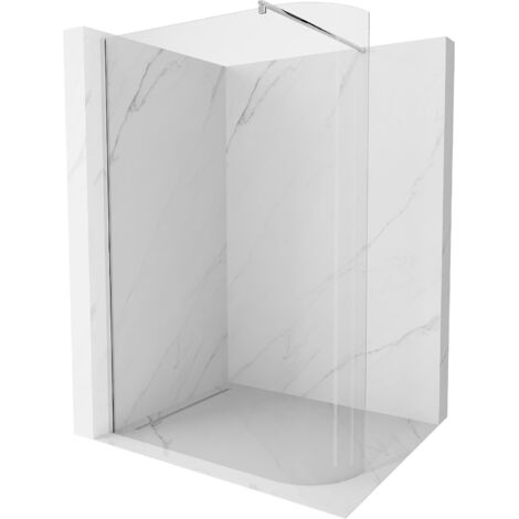 Mexen Kioto paroi de douche arrondie 100 x 200 cm, transparent 8 mm, Chrome - 800-100-101-01-06 (1/5)