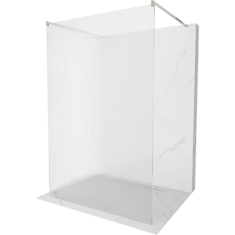 Mexen Kioto paroi de douche autonome 120 x 200 cm, verre trempé 8 mm, nickel brossé - 800-120-002-97-09 (1/5)