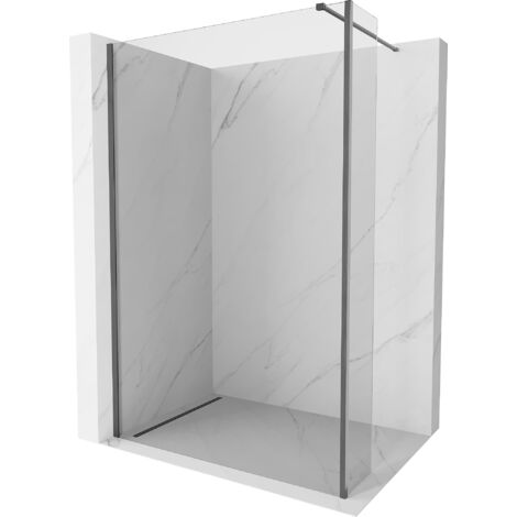 Mexen Kioto paroi de douche Walk-in 110 x 40 cm, transparent, gris gun brossé - 800-110-212-66-00-040 (1/5)