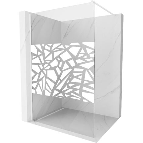 Mexen Kioto paroi de douche 100 x 200 cm, transparent/Design blanc 8 mm, Blanc - 800-100-101-20-85 (1/5)