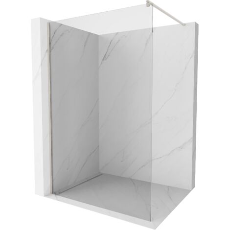 Mexen Kioto paroi de douche Walk-in 145 x 200 cm, transparent 8 mm, nickel brossé - 800-145-101-97-00 (1/5)