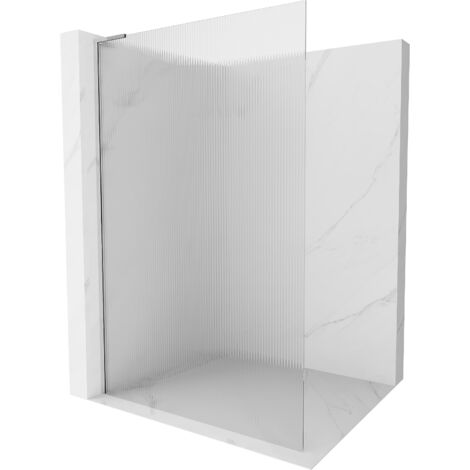 Mexen Kioto L paroi de douche Walk-in 120 x 200 cm, transparent, chrome - 800-120-103-01-09 (1/5)