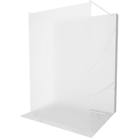 Mexen Kioto paroi de douche autoportante 100 x 200 cm, Gelée 8 mm, Blanc - 800-100-002-20-30 (1/5)