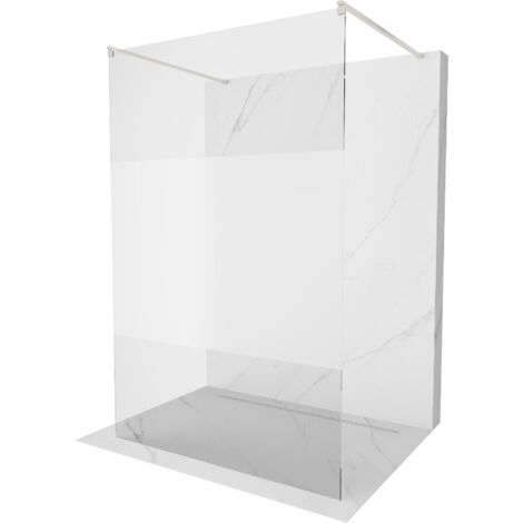 Mexen Kioto paroi de douche autoportante 120 x 200 cm, transparent / givré 8 mm, nickel brossé - 800-120-002-97-35 (1/5)