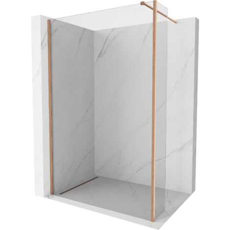 Mexen Kioto paroi de douche Walk-in 110 x 40 cm, transparent, laiton brossé - 800-110-212-65-00-040 (1/5)