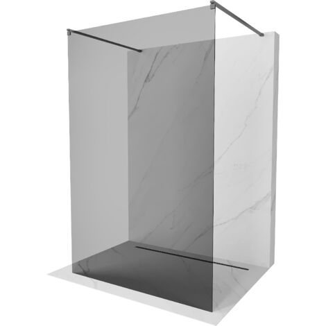 Mexen Kioto mur de douche autoportant 100 x 200 cm, graphite 8 mm, gun metal - 800-100-002-95-40 (1/5)