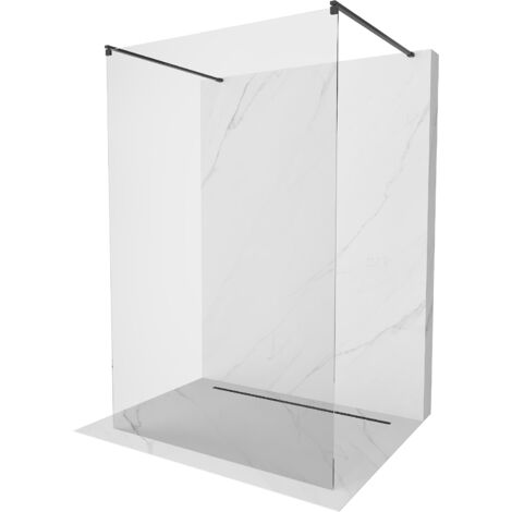 Mexen Kioto paroi de douche autoportante 115 x 200 cm, transparent 8 mm, noir - 800-115-002-70-00 (1/5)