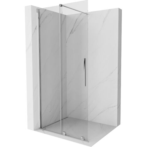 Mexen Velar paroi de douche pliable Walk-in 80 x 200 cm, transparente 8 mm, chrome - 871-080-000-03-01 (1/5)