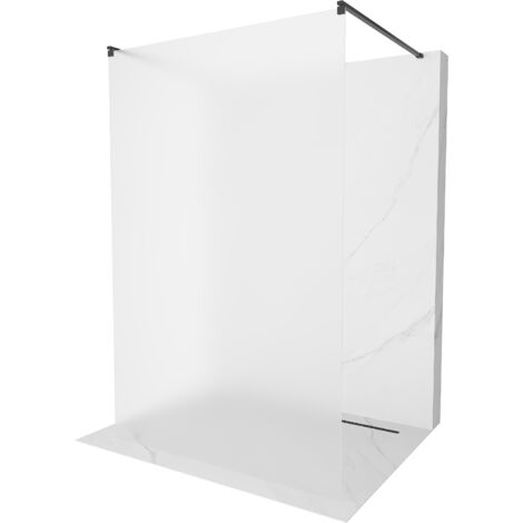 Mexen Kioto paroi de douche autoportante 120 x 200 cm, Gelée 8 mm, Noir - 800-120-002-70-30 (1/5)