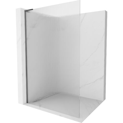 Mexen Kioto L paroi de douche Walk-in 100 x 200 cm, mat, gun metal - 800-100-103-95-09 (1/5)