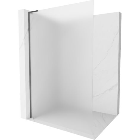 Mexen Kioto L paroi de douche Walk-in 80 x 200 cm, givrée, gun metal - 800-080-103-95-30 (1/5)