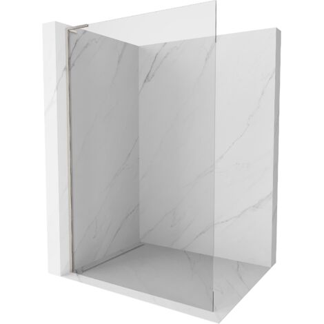 Mexen Kioto L paroi de douche Walk-in 100 x 200 cm, transparent, nickel brossé - 800-100-103-97-00 (1/5)