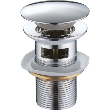 Mexen bouchon rond clic-clack avec trop-plein, Chrome - 79920-00 (1/2)