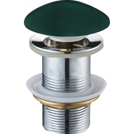 Mexen bouchon rond click-clack, Vert foncé céramique mat - 79910-47 (1/2)
