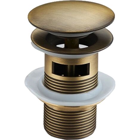 Mexen bouchon rond clic-clack avec trop-plein, Bronze antique - 79920-30