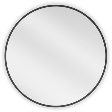Mexen Loft miroir de salle de bain rond 60 cm, cadre noir - 9850-060-060-000-70 (1/5)