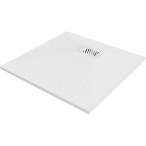 Baignoire Mexen Hugo carrée SMC 90 x 90 cm, blanche, cache-bloc blanc - 42109090-W (1/5)