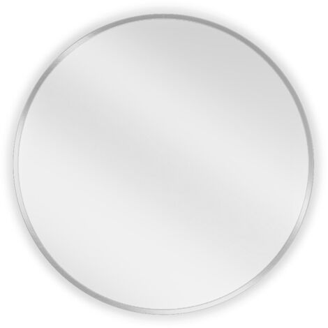 Mexen Loft miroir de salle de bain rond 60 cm, cadre inox - 9850-060-060-000-10 (1/5)