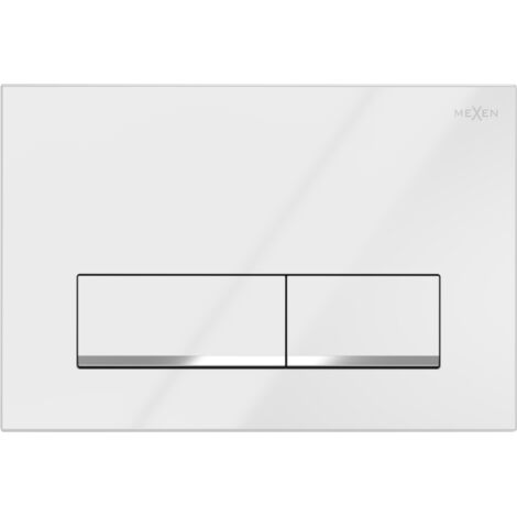 Bouton de chasse d'eau Mexen Fenix 12, blanc brillant - 601200 (1/4)