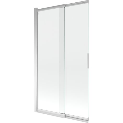 Mexen Fox paroi de baignoire à 2 volets coulissants 100 x 150 cm, transparent, chrome - 891-100-002-01-00 (1/5)
