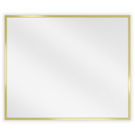 Mexen Loft miroir de salle de bain rectangulaire 60 x 50 cm, cadre doré - 9852-060-050-000-50 (1/5)