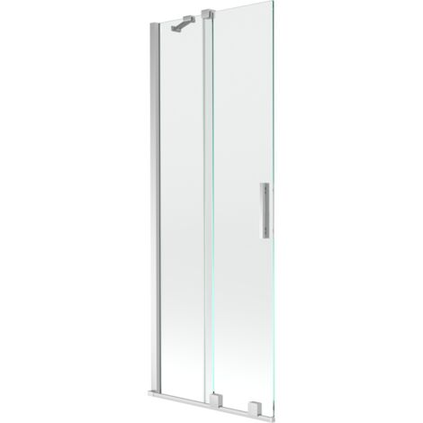 Mexen Velar écran de baignoire à 2 ailes coulissante 70 x 150 cm, transparent, Chrome - 896-070-000-01-01