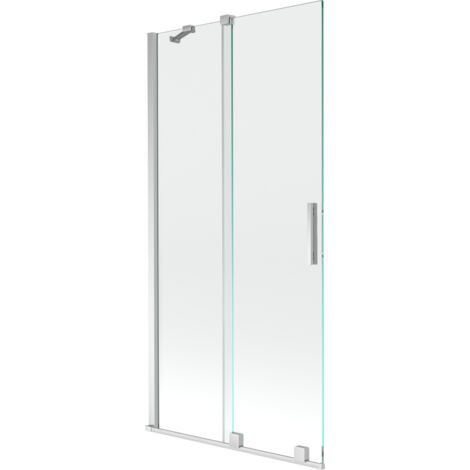 Mexen Velar écran de baignoire à 2 ailes coulissante 95 x 150 cm, transparent, Chrome - 896-095-000-01-01 (1/5)