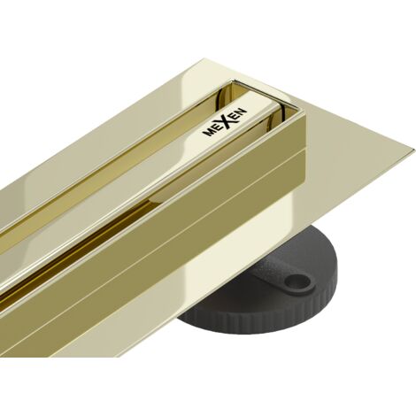 Mexen Flat 360° Slim caniveau linéaire pivotant 90 cm, doré - 1541090 (1/5)