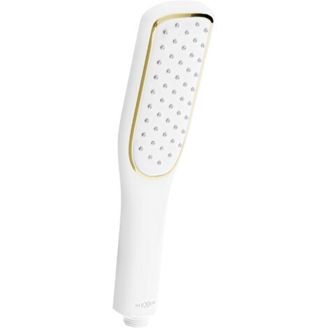 Mexen R-49 pomme de douche 1 fonction, Blanc/Or - 79549-25 (1/2)