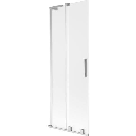 Mexen Velar L paroi de baignoire coulissante à 2 vantaux 75 x 150 cm, givre, chrome - 896-075-003-31-01 (1/2)