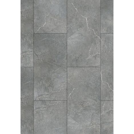 Mexen Silver Waves échantillon de panneaux vinyles 610 x 305 mm SPC 6,5 mm, sous-couche IXPE 1,5 mm, 4 V-Fuga, Pierre - F1144-S