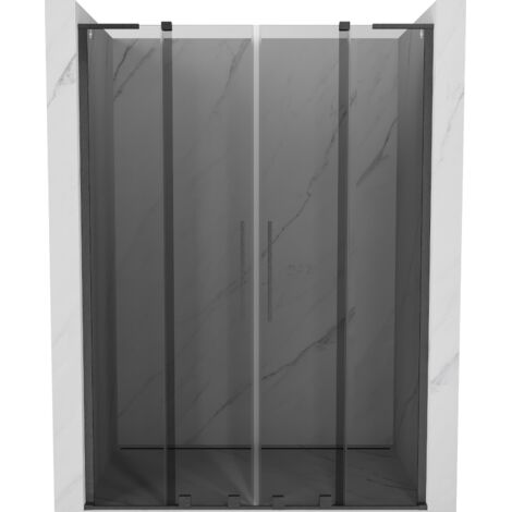 Mexen Velar L Duo portes de douche coulissantes 150 cm, graphite, gris gun brossé - 871-150-003-42-66 (1/5)