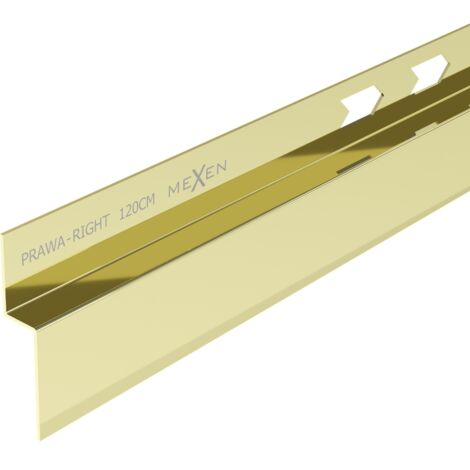 Mexen Line-B listwa spadkowa przyścienna 120 cm prawa, złota - 185002120R (1/5)
