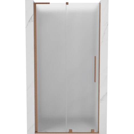 Mexen Velar L portes de douche coulissantes 120 cm, givré, cuivre brossé - 871-120-003-31-65 (1/5)
