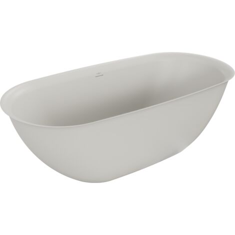 Mexen Siena baignoire autoportante en conglomérat 170 x 80 cm, béton mat - 57291708061 (1/5)