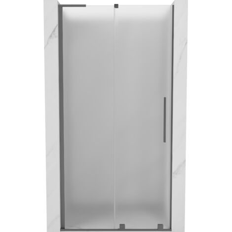 Mexen Velar L porte de douche coulissante 90 cm, givré, métal pistolet - 871-090-003-31-95 (1/5)