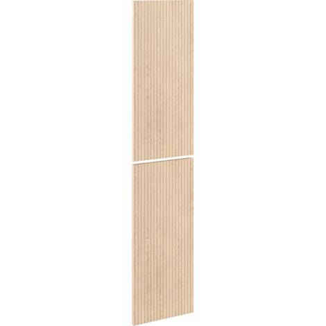 Mexen Rivel façade rainurée pour caisse d'armoire de salle de bain 35 x 80 cm (2 pcs.), chêne - 91A21-1600-300-2-81