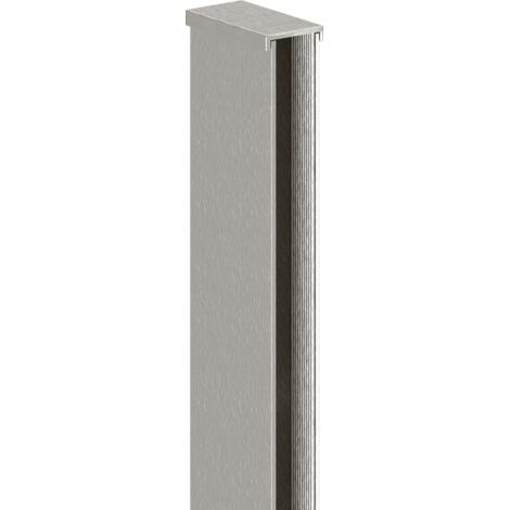 Mexen – Bandeau mural pour paroi de douche en aluminium nickel brossé – Longueur 200 cm – Pour verre 8 mm – 8000097