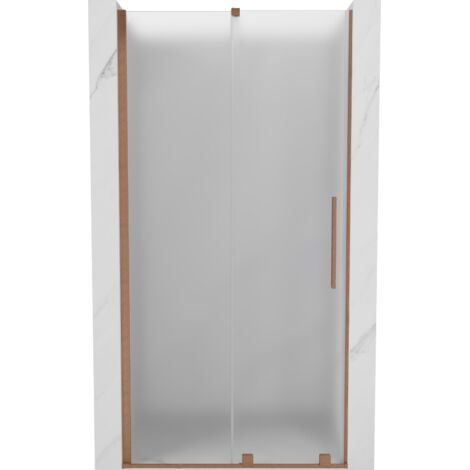 Mexen Velar porte de douche coulissante 100 cm, givre, cuivre brossé - 871-100-000-31-65 (1/5)