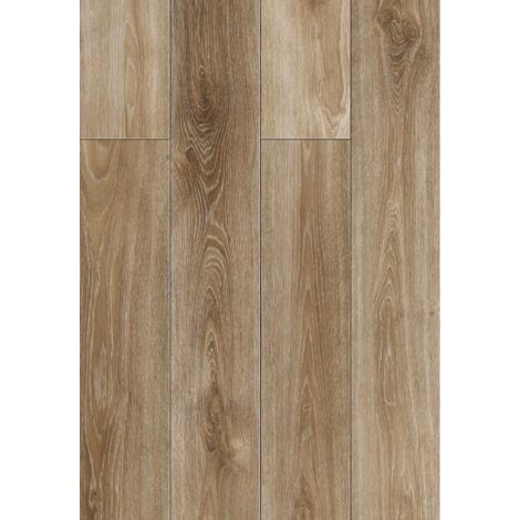 Mexen San Marcos échantillon de panneaux en vinyle 1240 x 182 mm SPC 6,5 mm, sous-couche IXPE 1,5 mm, 4 V-Fuge, Chêne - F1048-S (1/3)