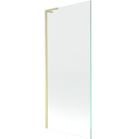 Paroi de baignoire Mexen Next L 1 volet 80 x 150 cm, transparent, or brossé - 895-080-000-03-00-55