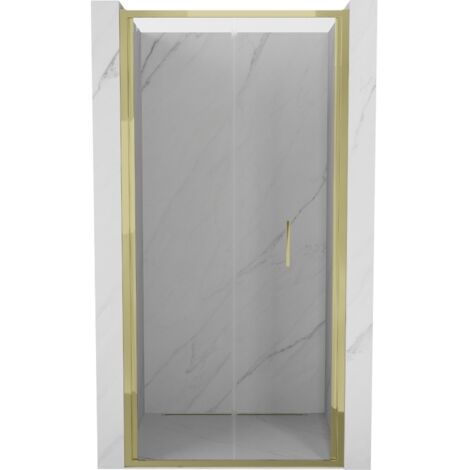 Mexen Exo porte de douche pliante 85 cm, transparent, dorée - 816-085-000-50-00 (1/5)