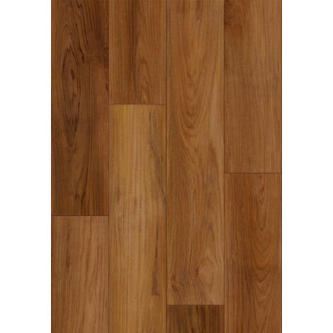 Mexen Lubbock échantillon de panneaux en vinyle 1240 x 182 mm SPC 6,5 mm, sous-couche IXPE 1,5 mm, 4 V-Fuge, Teck - F1092-S (1/2)