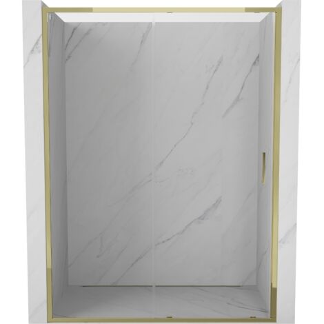 Porte de douche coulissante Mexen Exo 145 cm, transparent, dorée - 8151-145-000-50-00 (1/5)