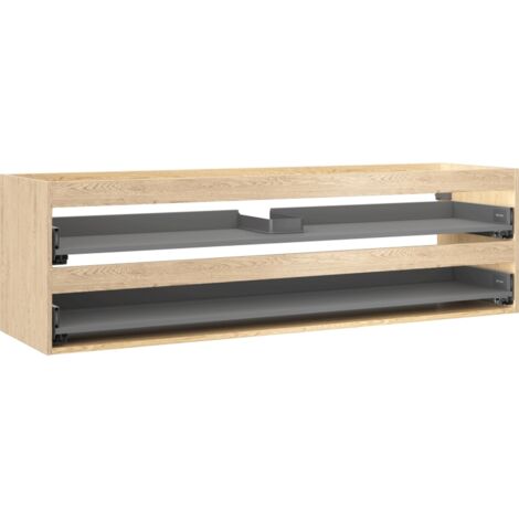 Mexen Box-A caisson pour meuble sous-vasque 160 cm, 2 tiroirs, chêne - 91AX0-1600-470-2-81 (1/5)